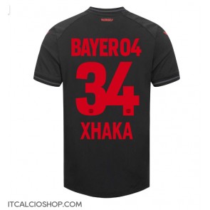 Bayer Leverkusen Granit Xhaka #34 Prima Maglia 2023-24 Manica Corta